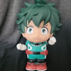 My Hero Academia Anime Vinyl 8" Deku Figural Coin Slot Bank by Monogram NWT